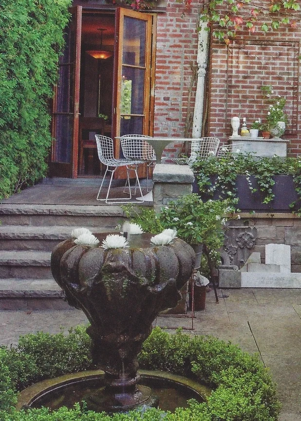 An image of our finished urn water feature, as photographed by Donna Griffith in the May 2014 House and Home article, "A Creative Retreat". 