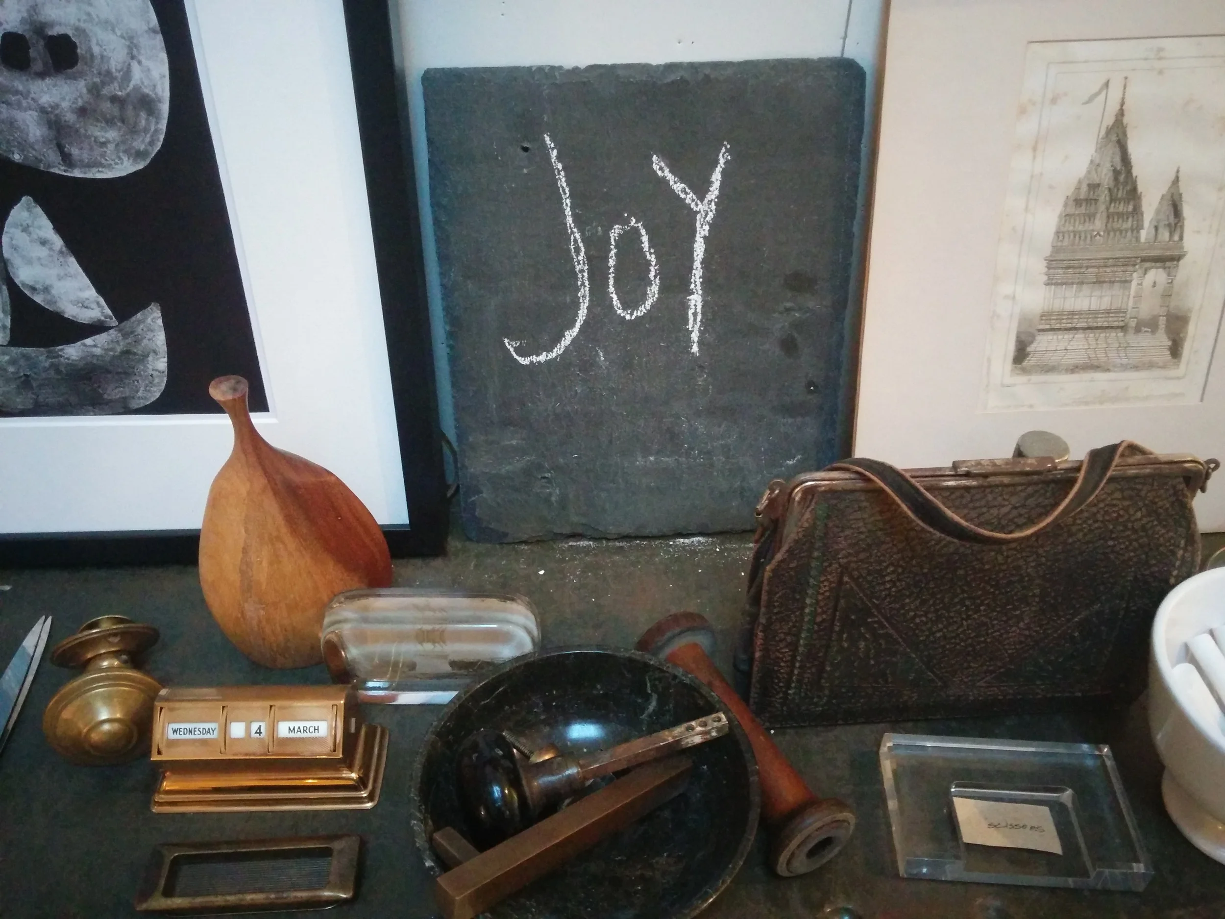 One of the numerous collections of object d'art.