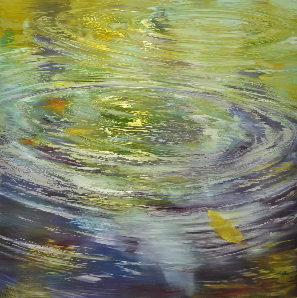 Dunlop_water_concentric motion_ oil on brushed silver anodized aluminum_48x48_15000.jpg