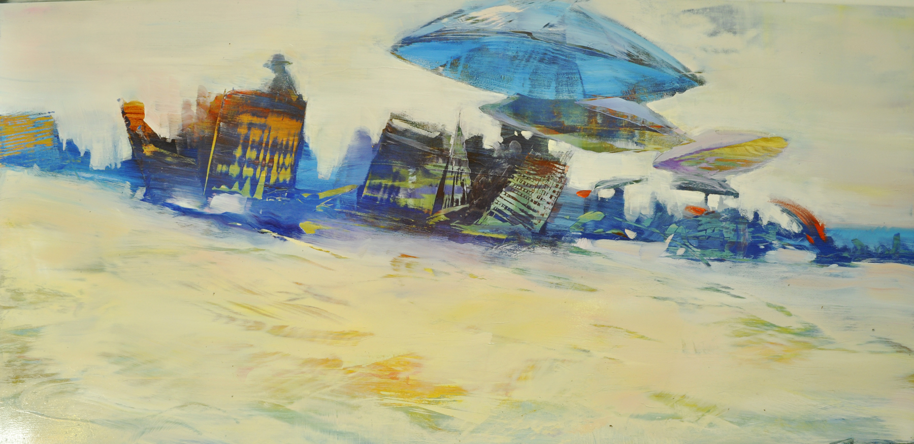 Dunlop_beach life-umbrella triad_ oil on anodized aluminum_24x48.jpg