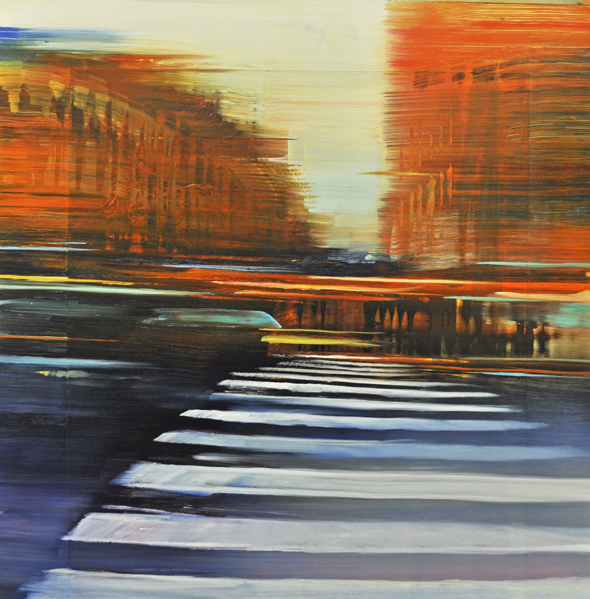 Dunlop_Paris Boulevard Rendezvous_oil on anodized aluminum_24x24.jpg