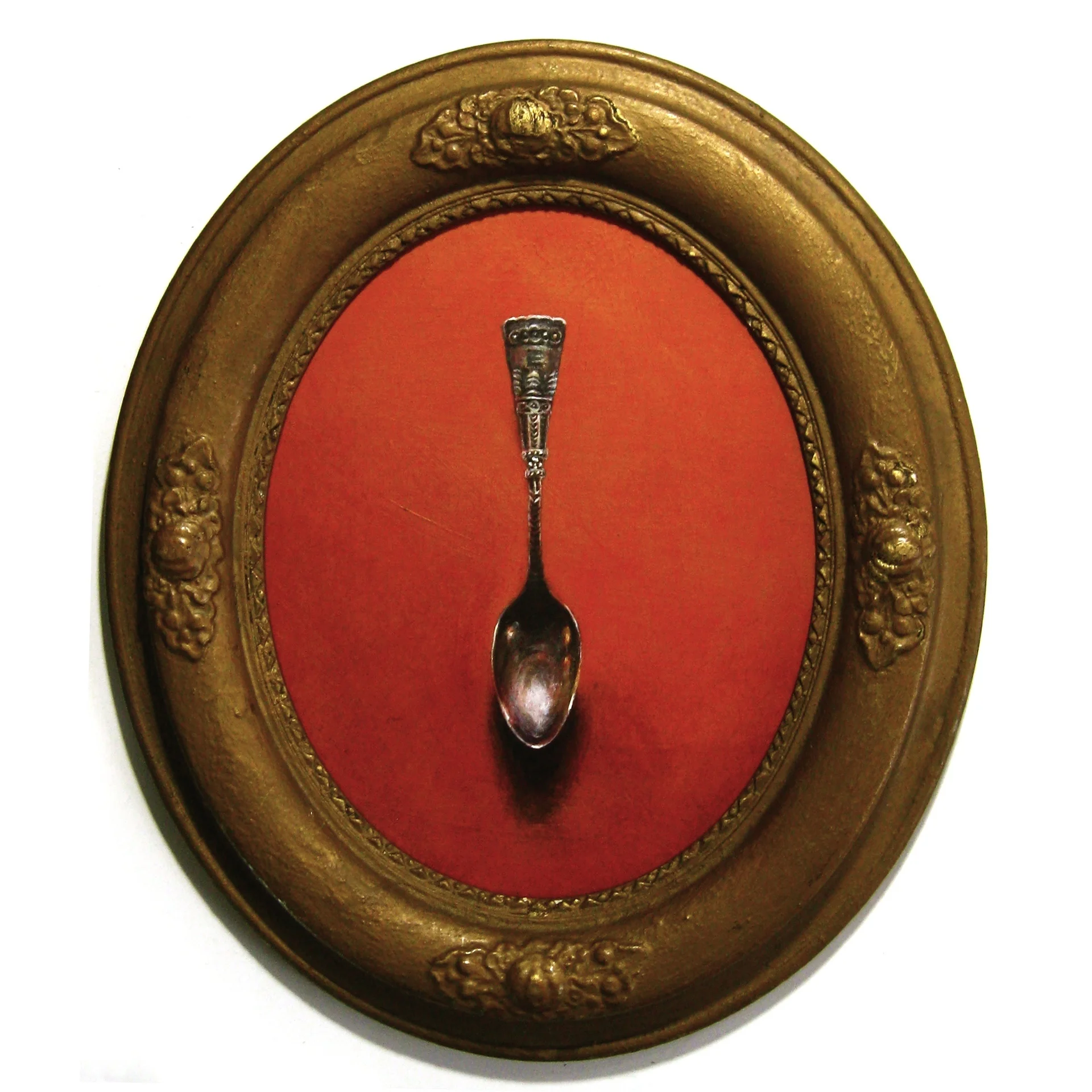  "Athens Spoon", acrylic on panel, 10x8 