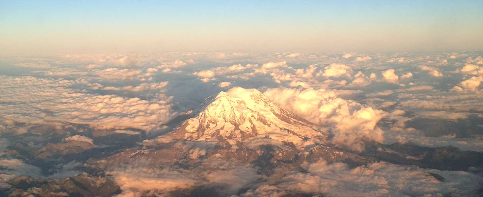 Mount Rainier - Leaving Seattle early evening
