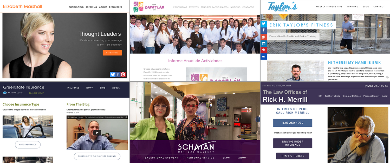 New websites from Simply Friday in 2014