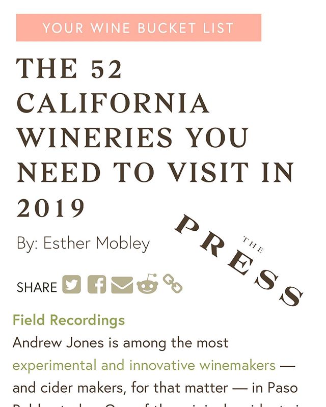 #bucketlist #winery 😚 Thanks for the kind words @esthermob @thepressca @sfchronicle - full article in bio.