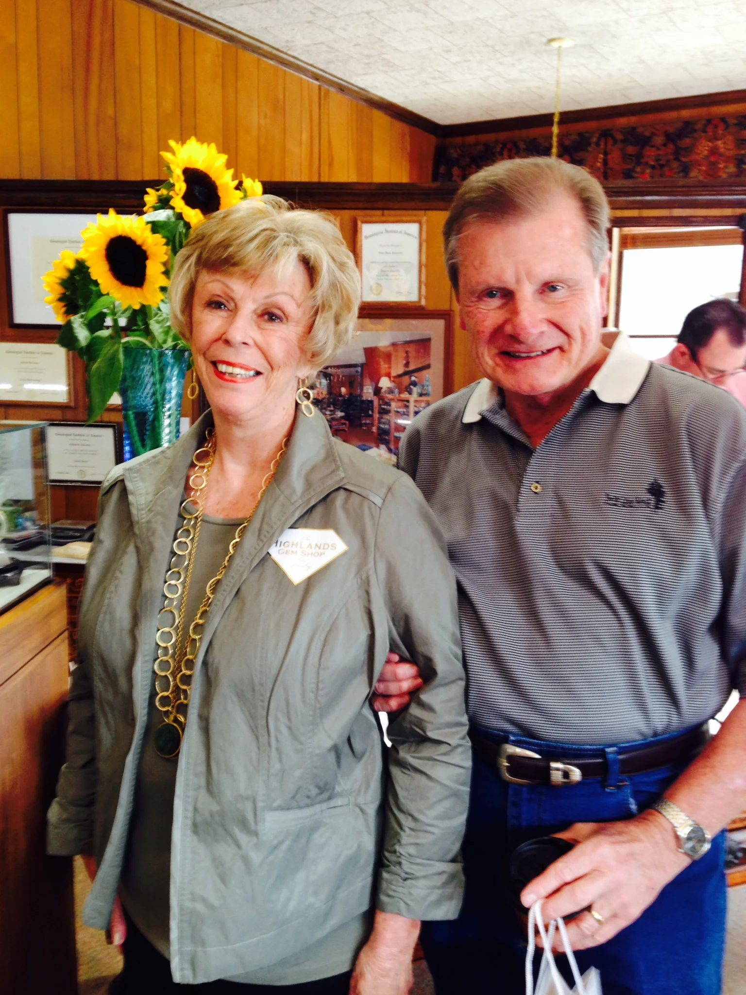 Thank you Judy and Guy Parker from Jackson, MS - our new, walking advertising team!