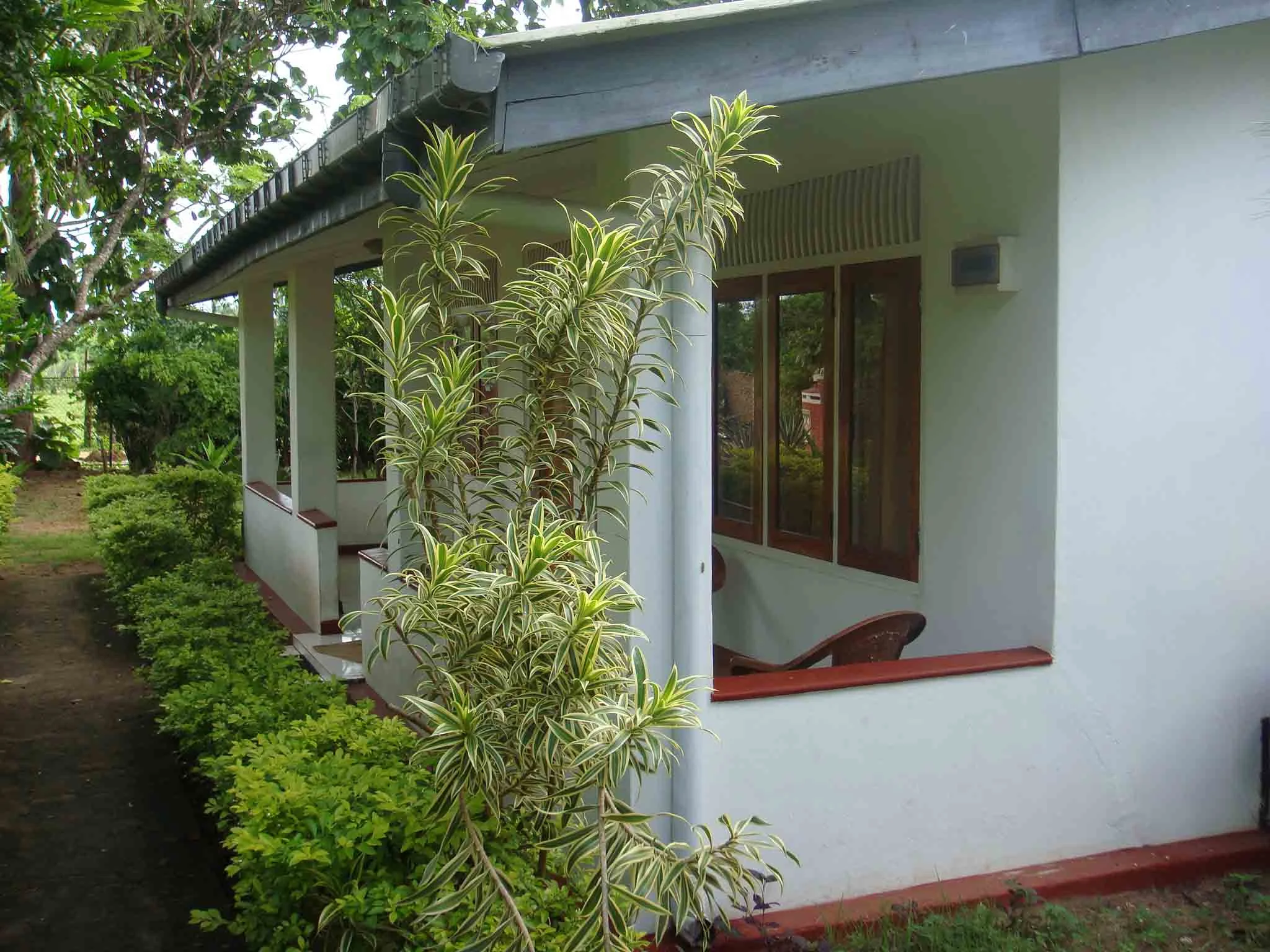 Front Layout of Rooms with Patio