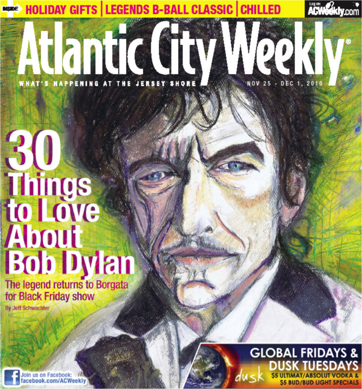 Cover drawing I did for Atlantic City Weekly. 