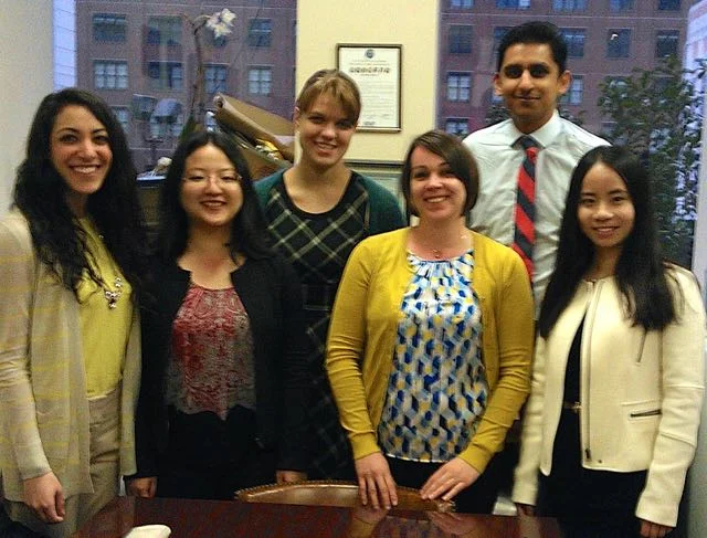l to r: Sarah Purpura, Hui Min Cao, Johanna Schmidt, Darci Stanger, Nikhil Vashee, Chenying Tan