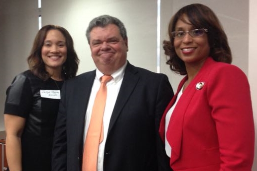 l to r: The Honorable Regina H. Woods, the Honorable Daniel E. Knowles, III and attorney Chauntis Jenkins.