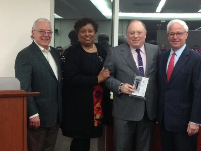 Class of 2015: Distinguished Donor Award, Herman, Herman & Katz LLC, with The Honorable Terry Love, Judge Fourth Circuit Court of Appeals
