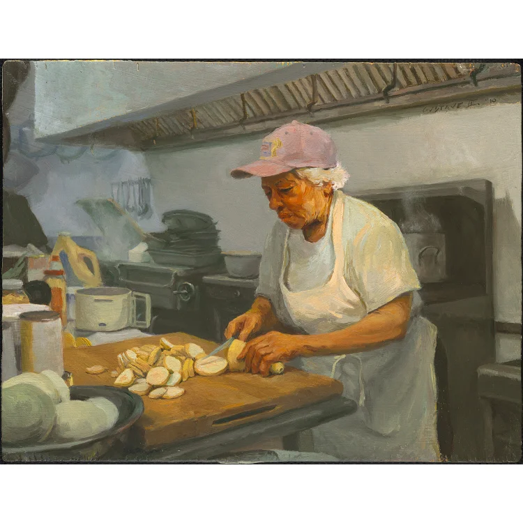 Cutting Squash Photo Courtesy of The Smithsonian Institute | National Portrait Gallery website