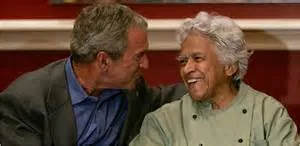 Chef Leah Chase with President George W. Bush Photo Courtesy of Dooky Chase's Restaurant