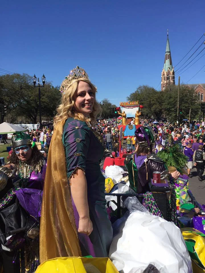 CC as Queen of the Krewe of Tucks, 2017