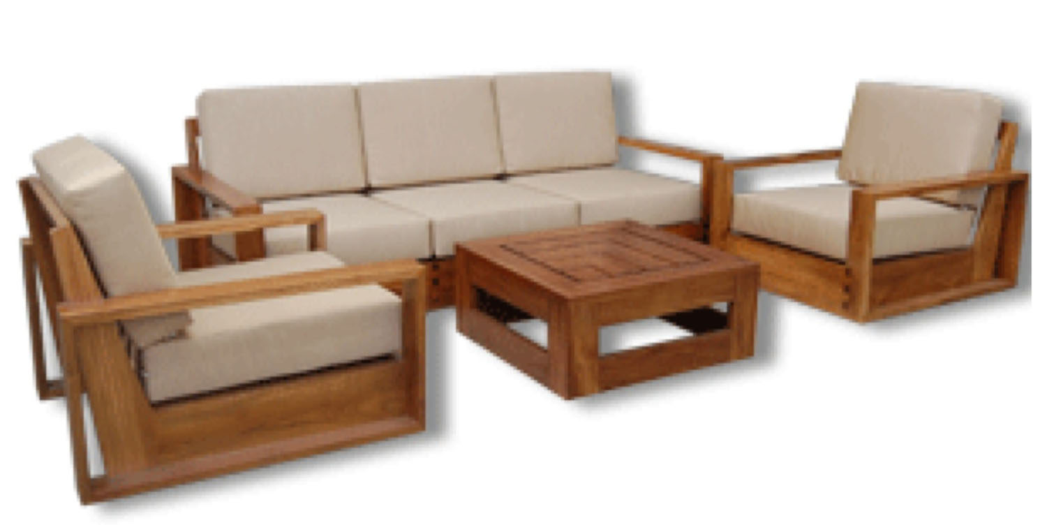 Copy of Garden Teak Square Sofa