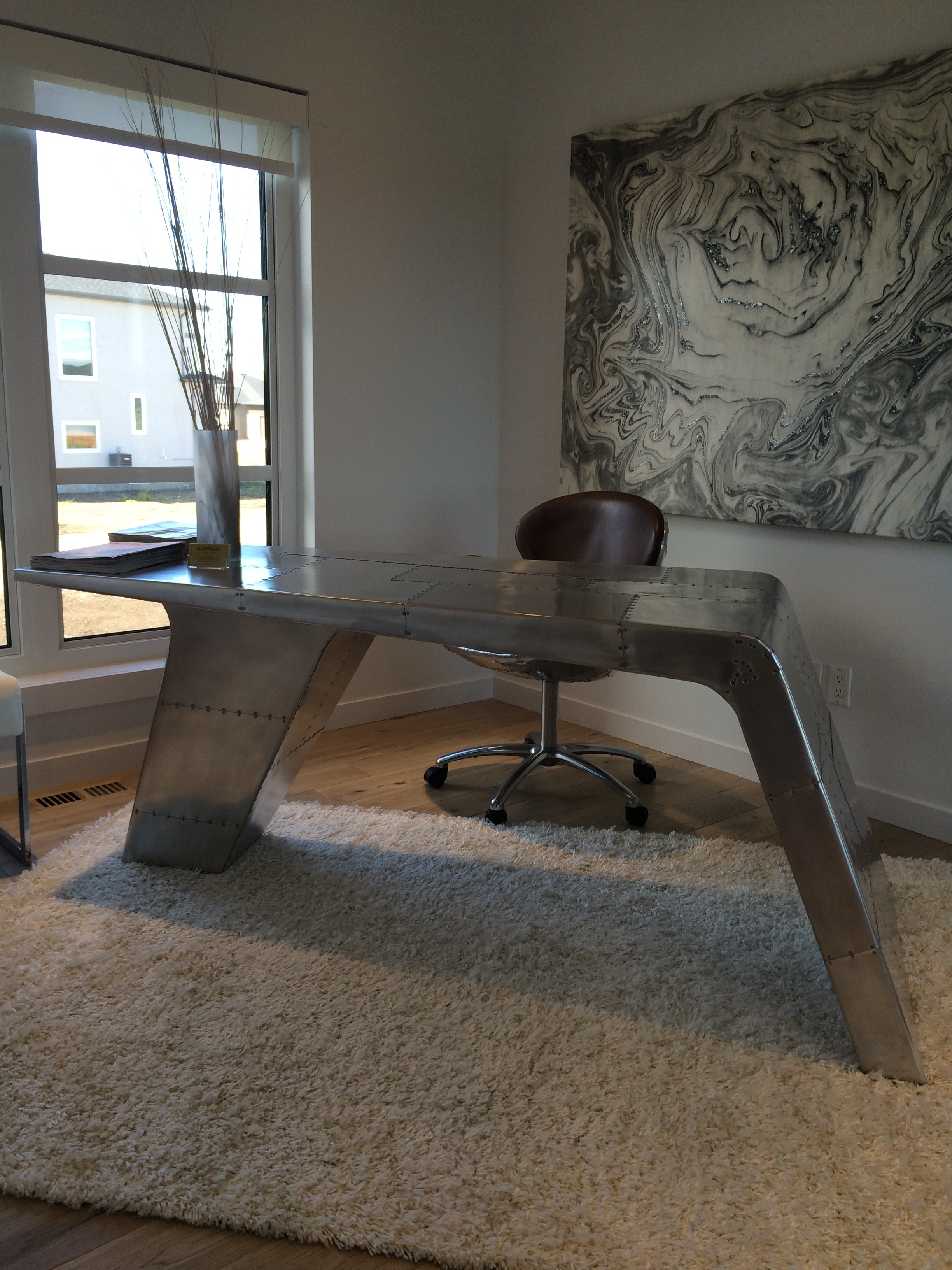 Blue Moon's Old Tobacco desk featured in Artista's brand new Showhome. 