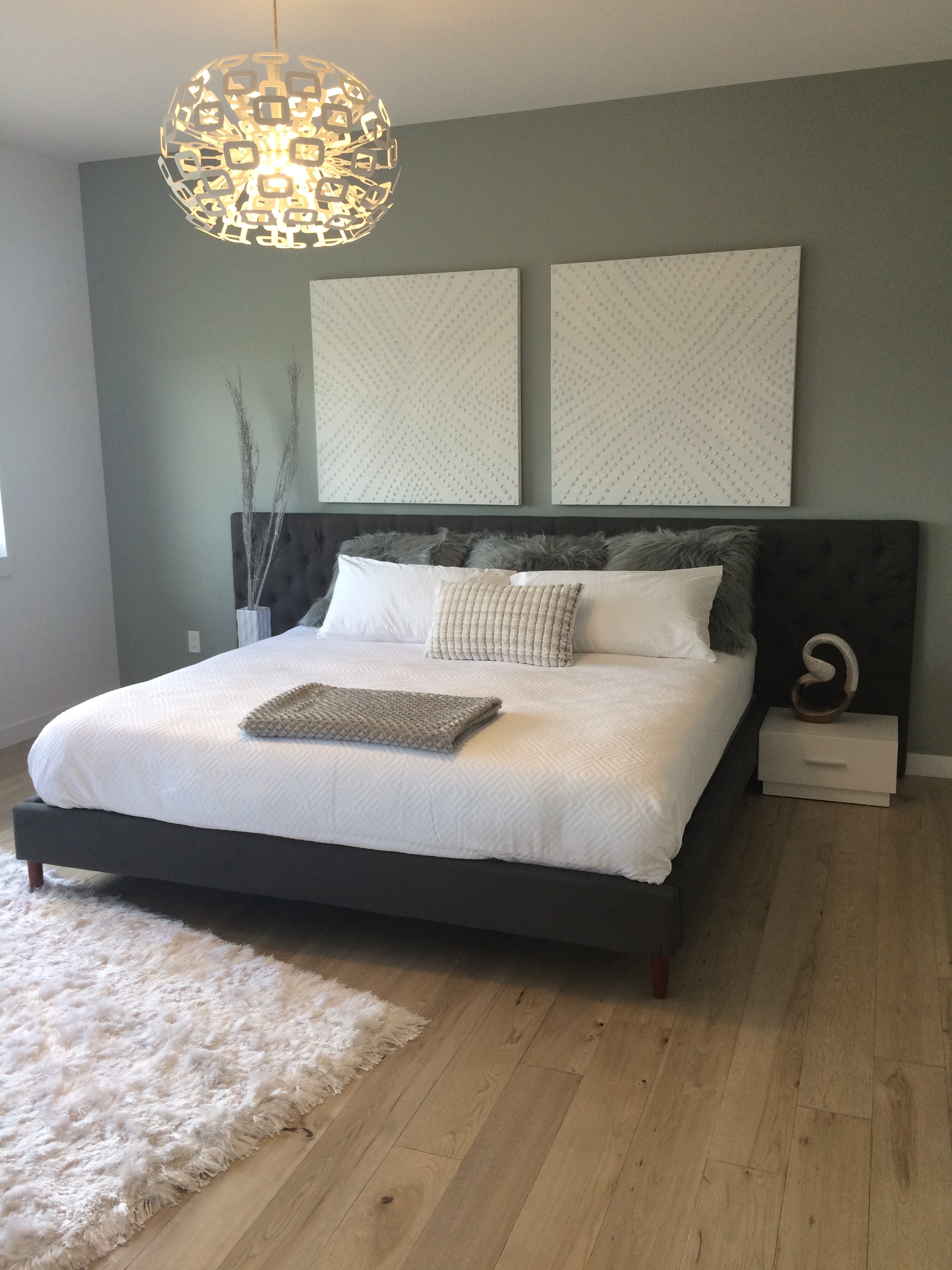 The dreamy comfort of Blue Moon's bed featured in Artista's new Show Home in the 2016 Parade of Homes. 