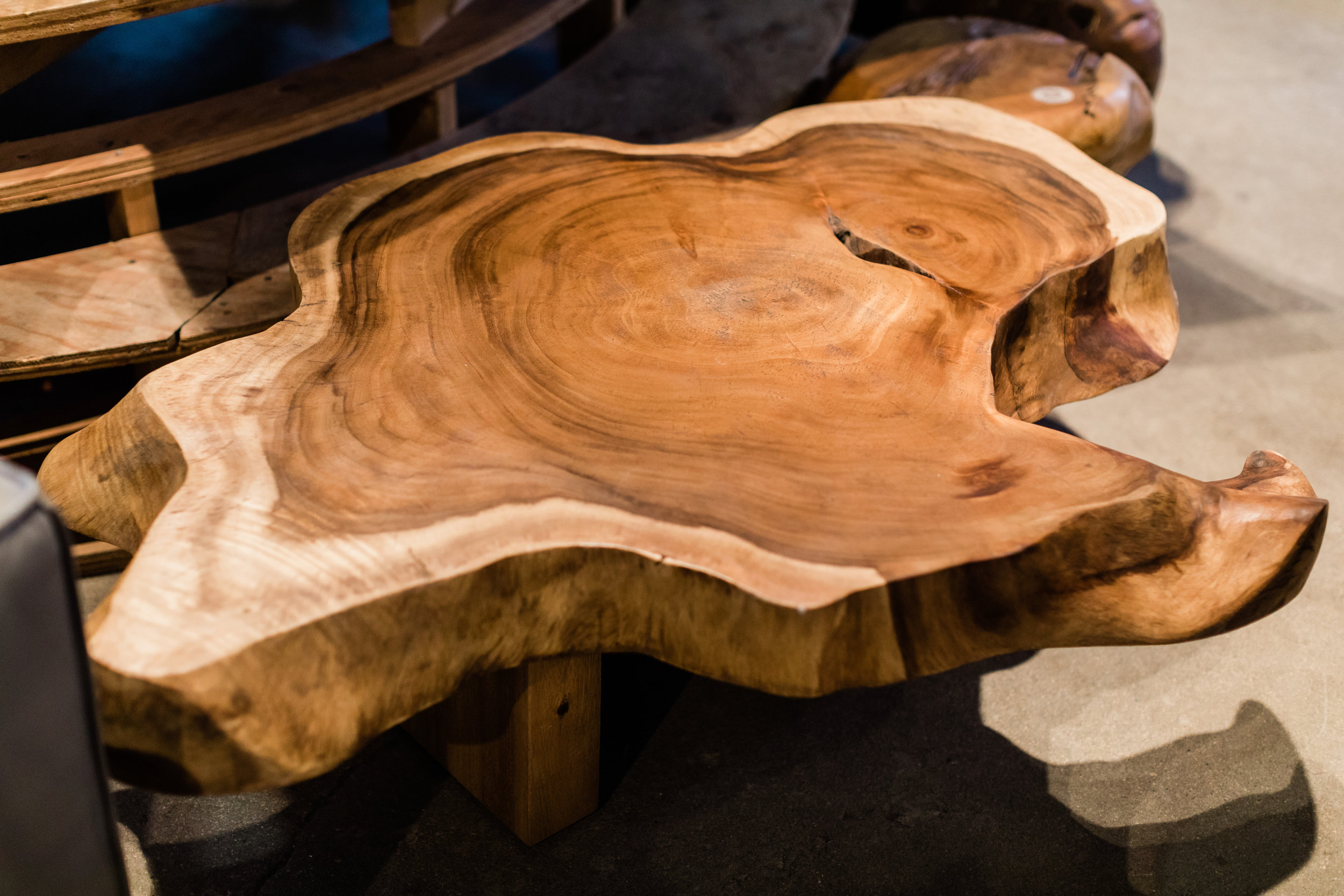 Copy of Majestic Single Slab coffee table. Blue Moon Furniture store in winnipeg.