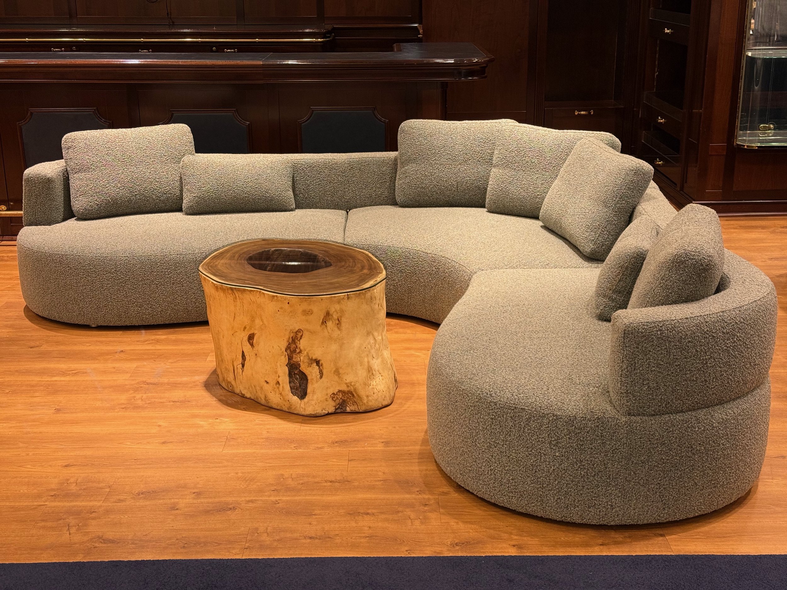 Blue Moon Furniture Boucle Green Cocoon ll sectional.jpeg
