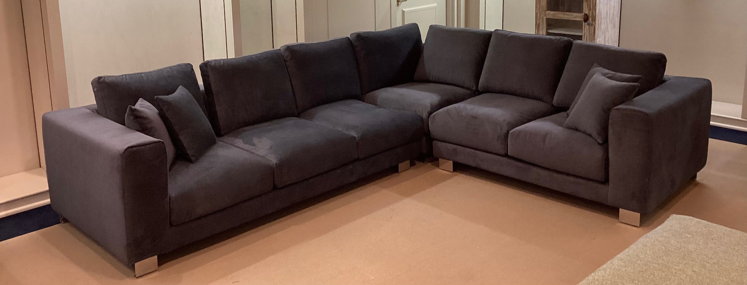Blue Moon Furniture European Fabric Free Flowing Velvet Sectional.jpeg
