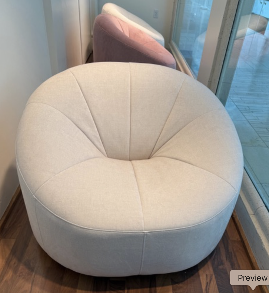 Blue Moon Furniture Swivel Chair Fibre Guard Velvet Component Piece Fiber Guard.png
