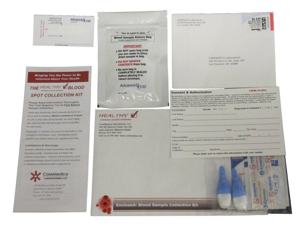 Best Home Cholesterol Test (LDL, HDL, Triglycerides) Just three drops of blood, includes a postage paid envelope. Lab processed, as accurate as your doctor's test. Results in 5-7 business days from receipt of sample. Directions For Use Instructional Video 1 Complete Cholesterol Kit $39.95 Buy Now