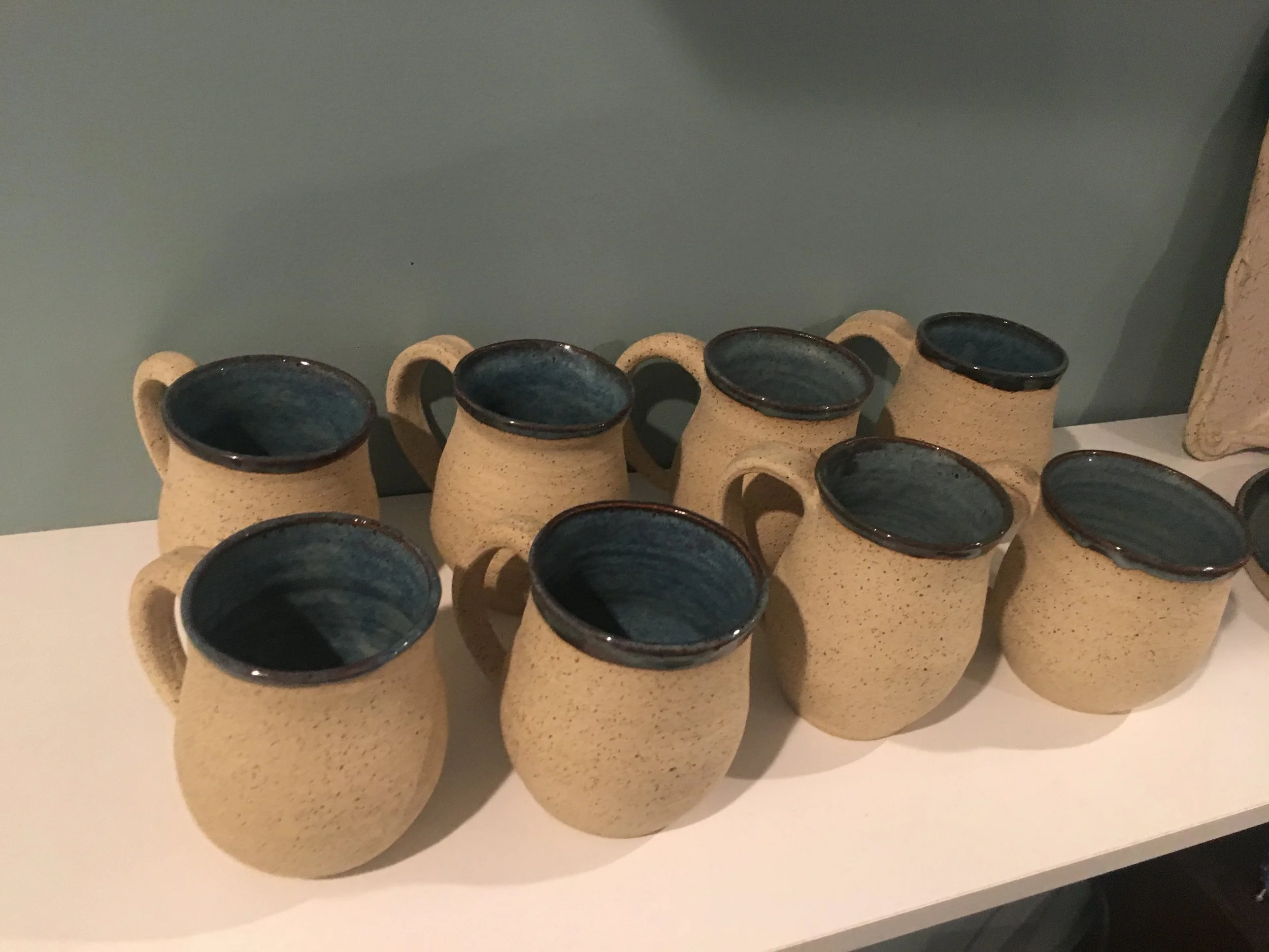 Set of Blue Mugs