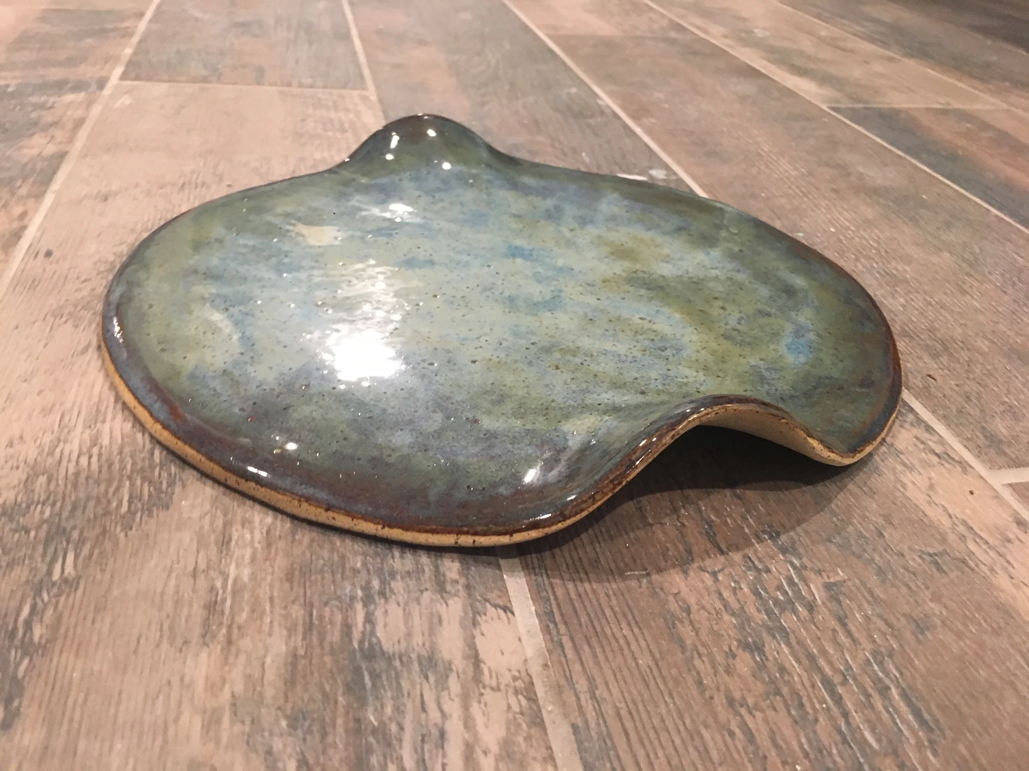 Cheese plate with matching dip bowl