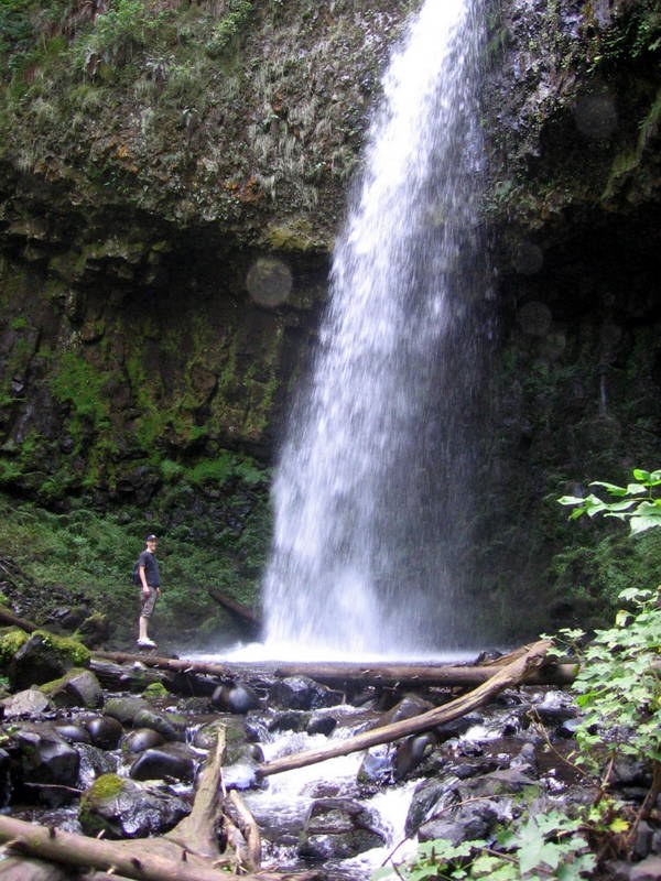 Latourell Falls with my friend Leonard last summer