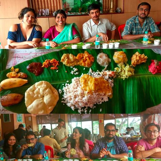 Wednesday, September 14th, is normal, and happens to be on the day of Onam, which is the harvest celebration,festival celebrated mainly in the southern state of Kerala. That's why our first day back to work this week includes feasting on traditional 'Sadhya' with our team"