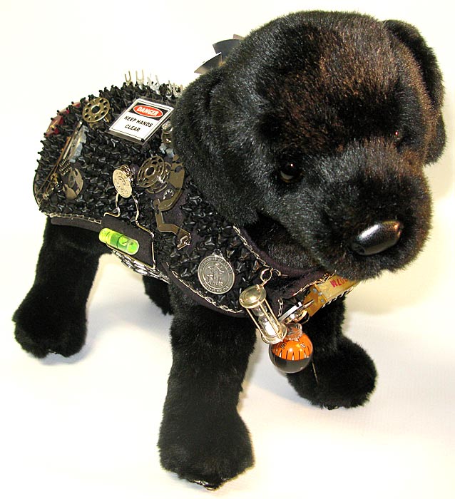 Face on view ofRuby's Steampunk Vest by Carol Perrenoud