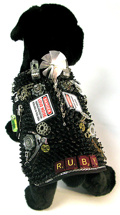 Top view of Ruby's Steampunk Vest by Carol Perrenoud