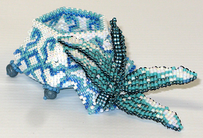 Lid off of Dragonfly Box by Sally Anaya
