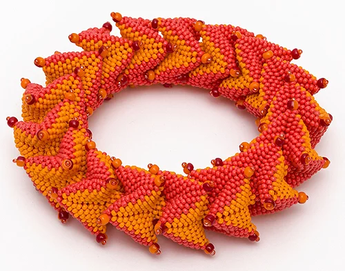 Puzzle Beads-Bangle by Teresa Sullivan