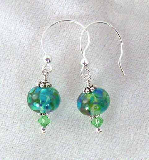 DebCox_earrings_green_fritty_roundearwires.jpeg