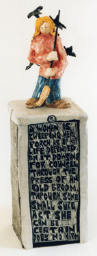 Clay Sculpture, Jane Kaufman