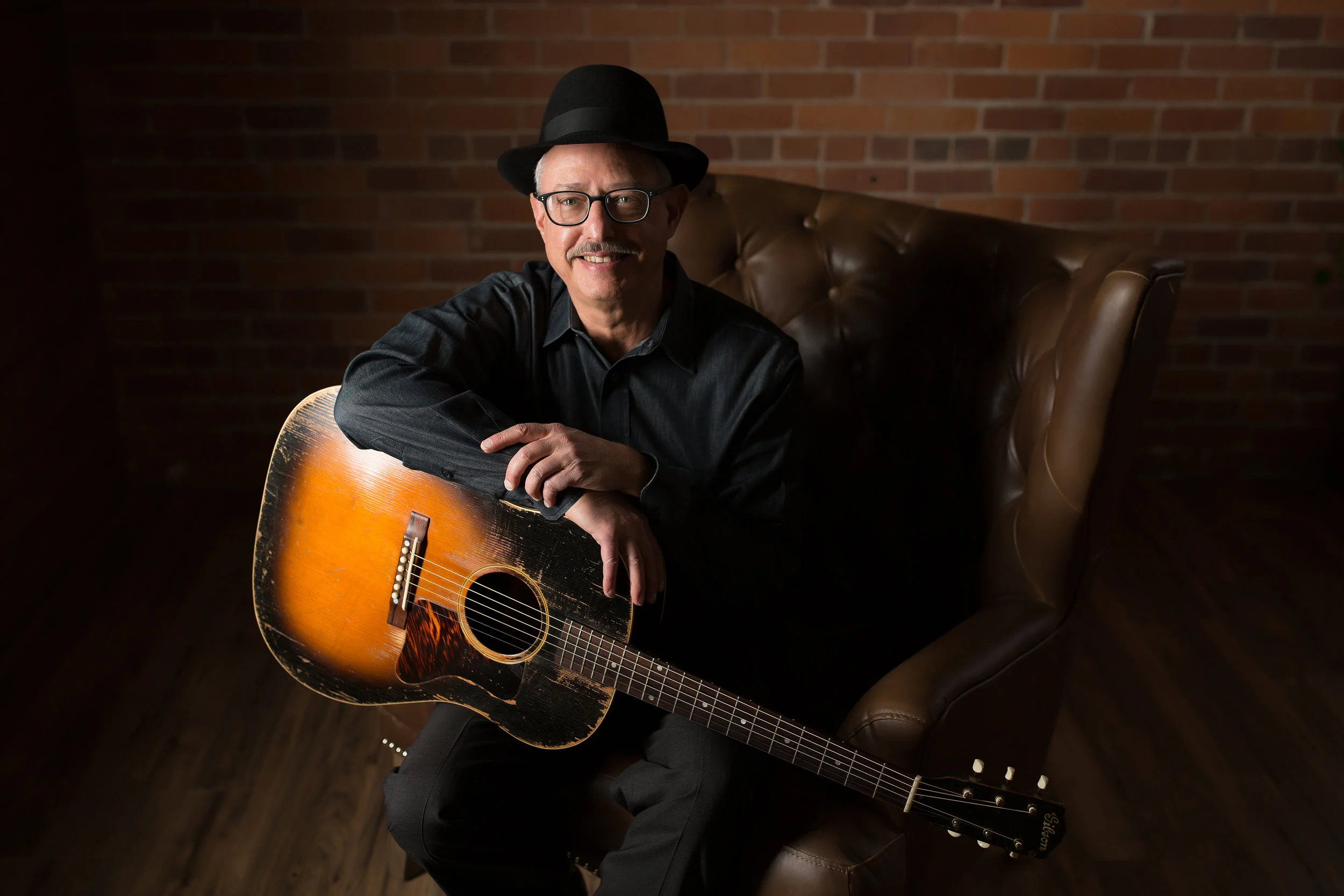 Tom Horsky of Boxborough, a great fingerpicking-style guitarist!
