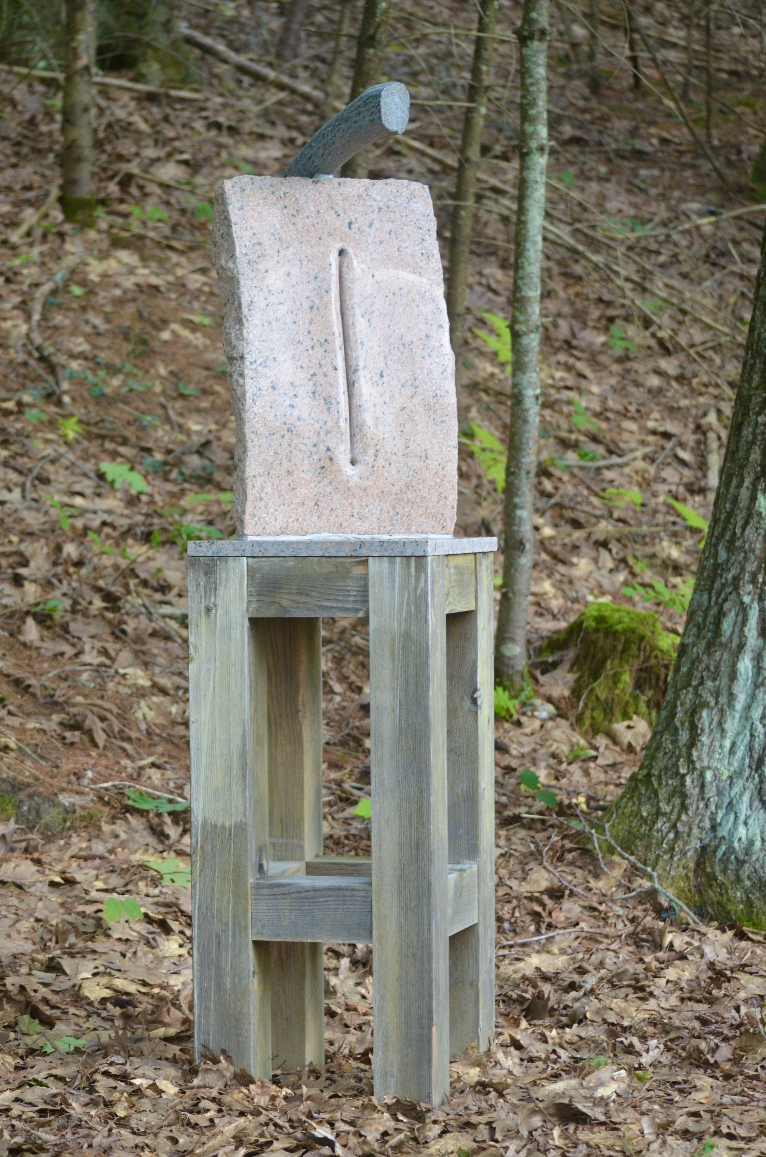 "Equilibration" by Kevin Duffy –– Two parts, diverse in nature, a balancing act.