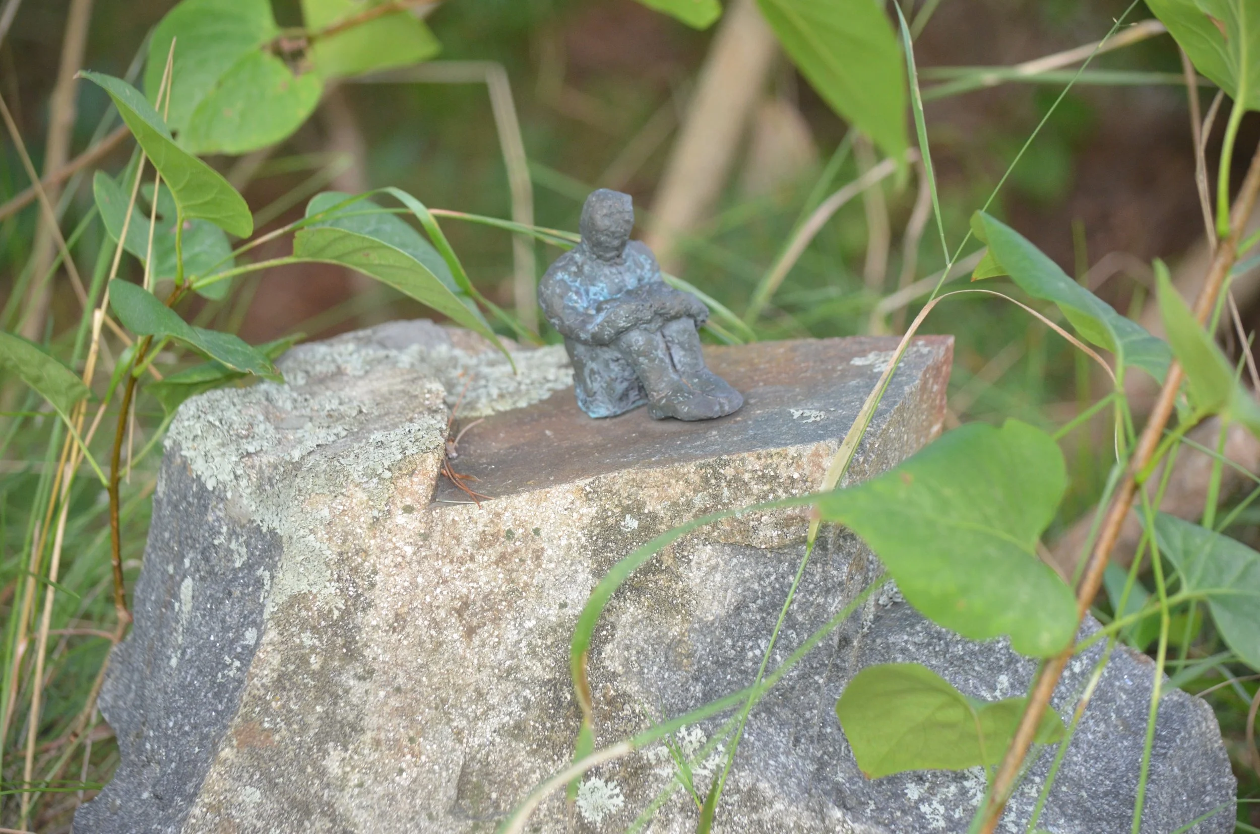 "Sitting on Flat Rock" by Linda Hoffman