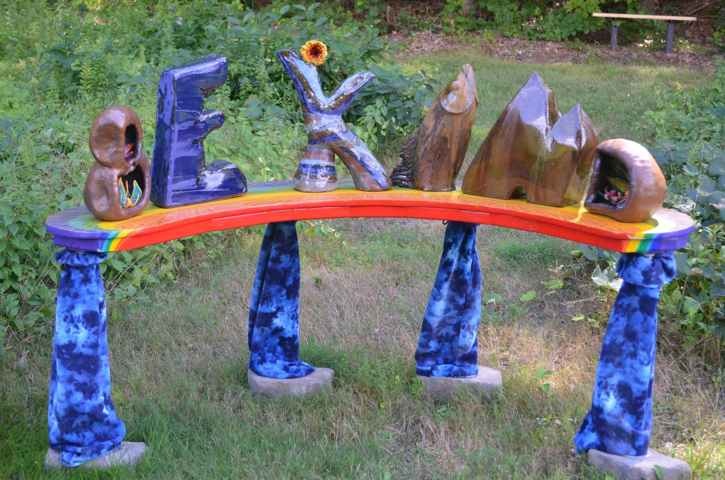 "Message" by Liz Fletcher –– What is in a word? Each letter is its own character with its own meaning. Keep looking, see deeper; together they create a message.