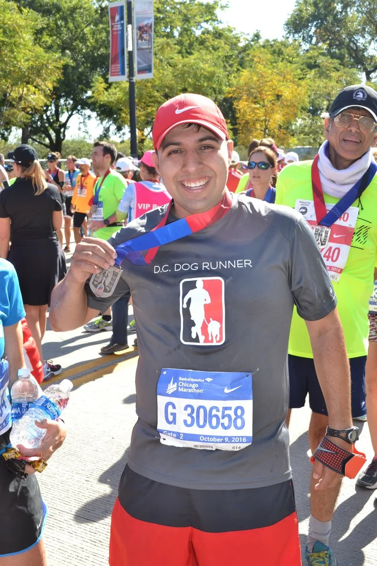 Bryan | Dog Runner | Founder 4-Time Marathon Finisher University of Dallas - Biology Bryan has run with over 125+ dogs since launching this company with no signs of slowing down. He spends nights and weekends with his wife Suzanne and their five children. For spring 2019 he is training for the Cherry Blossom 10-Miler. From Texas originally, he's happily made DC his home since 2013. The only thing he likes more than dogs and running are tortillas.