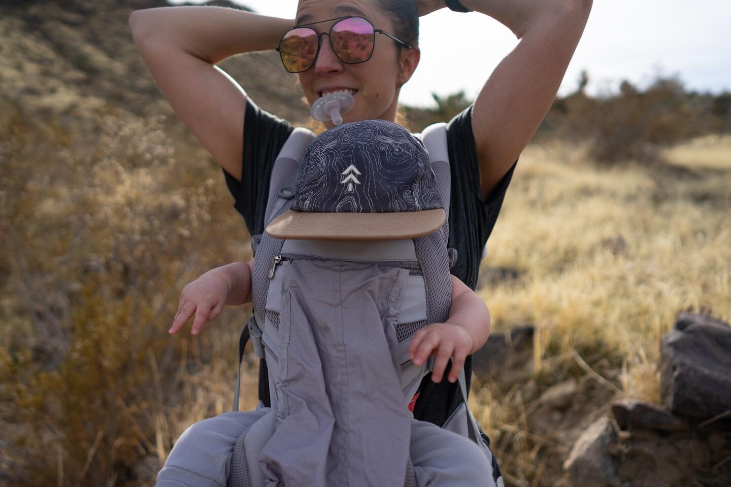 Still getting the hang of this hiking with a baby thing.