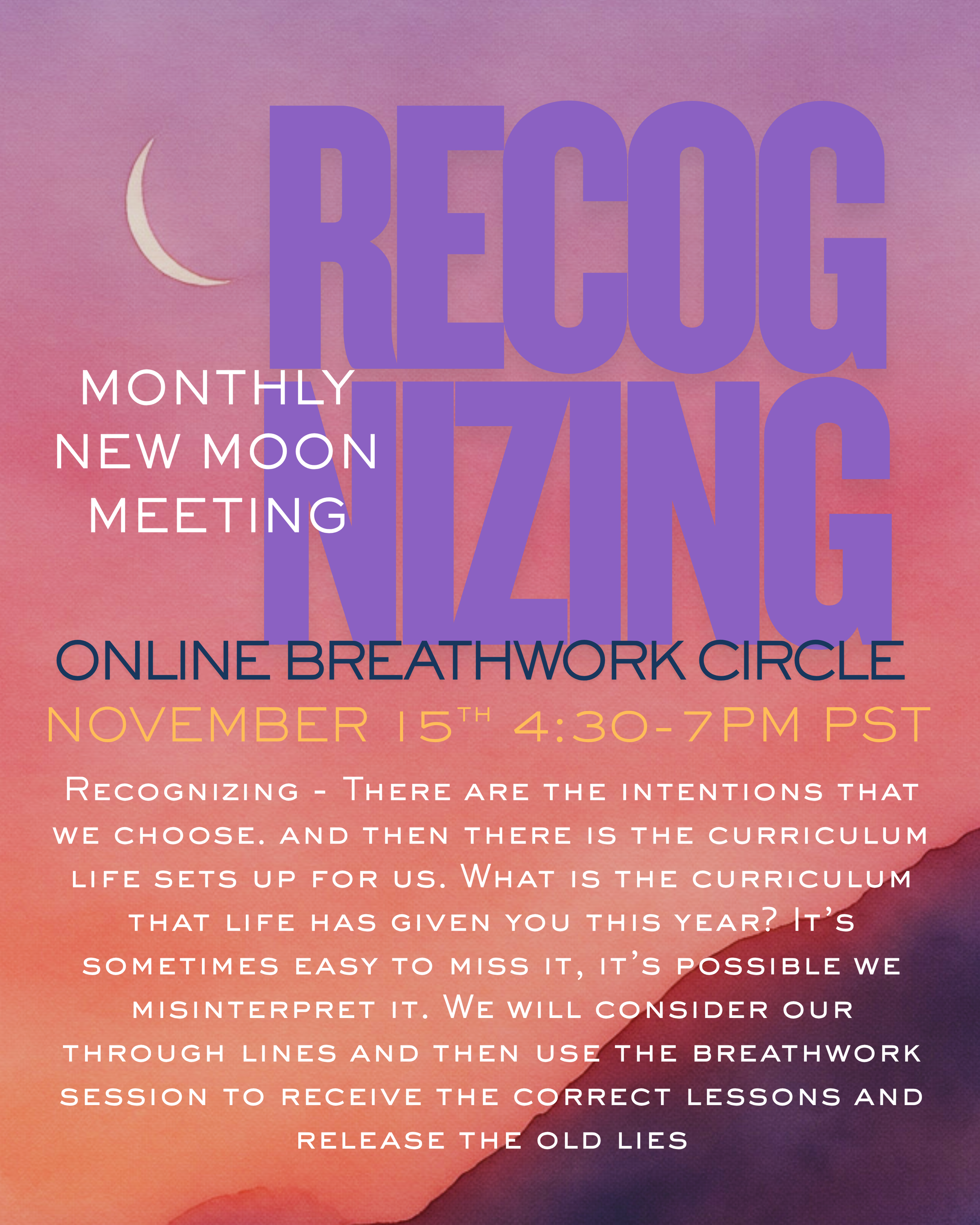 Recognizing - ONLINE BREATHWORK