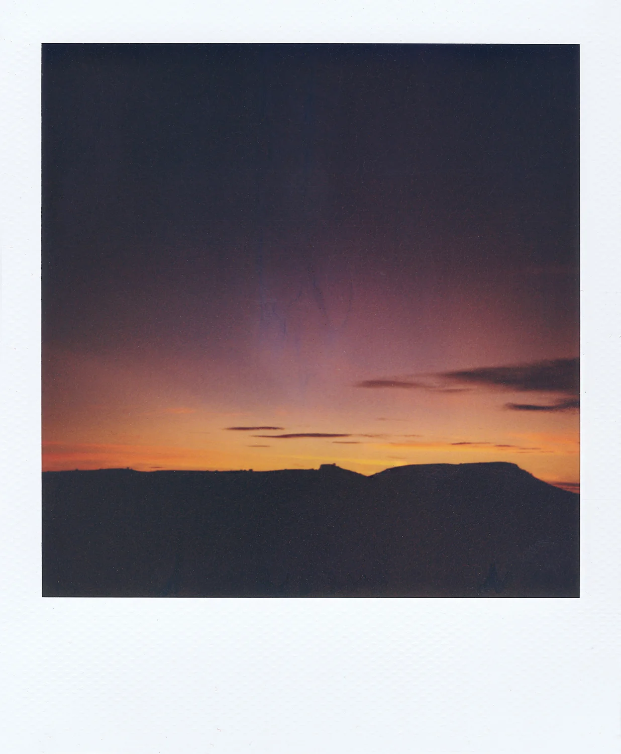 Sunset on Friant Road II /w IP Type 600 Film