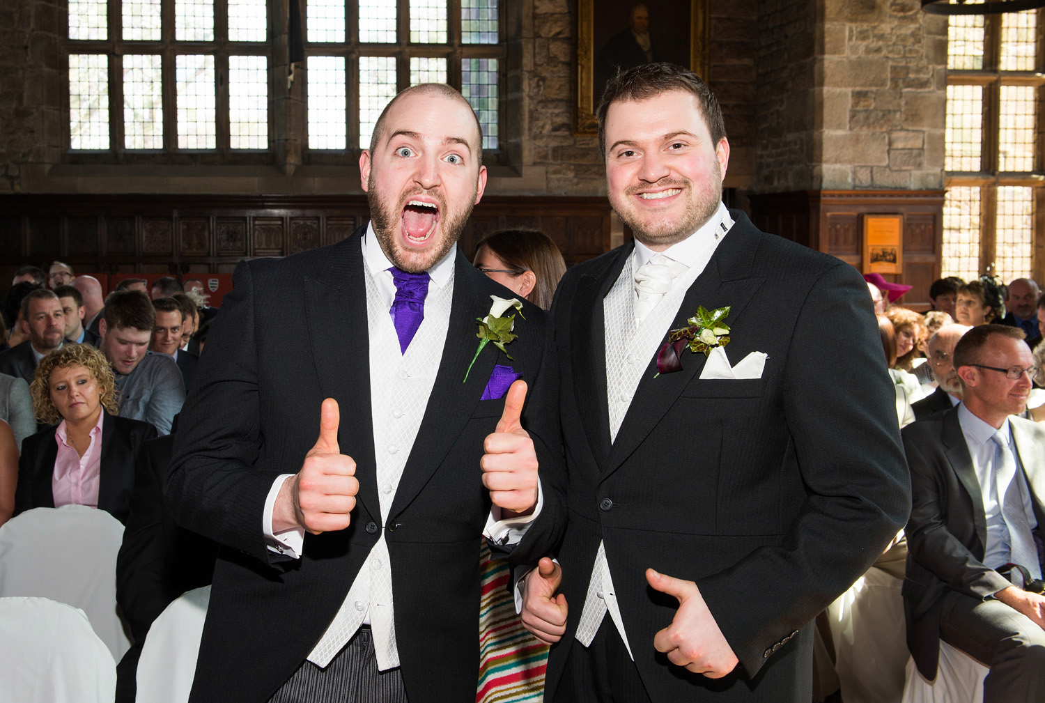 A Hoghton Tower wedding photograph