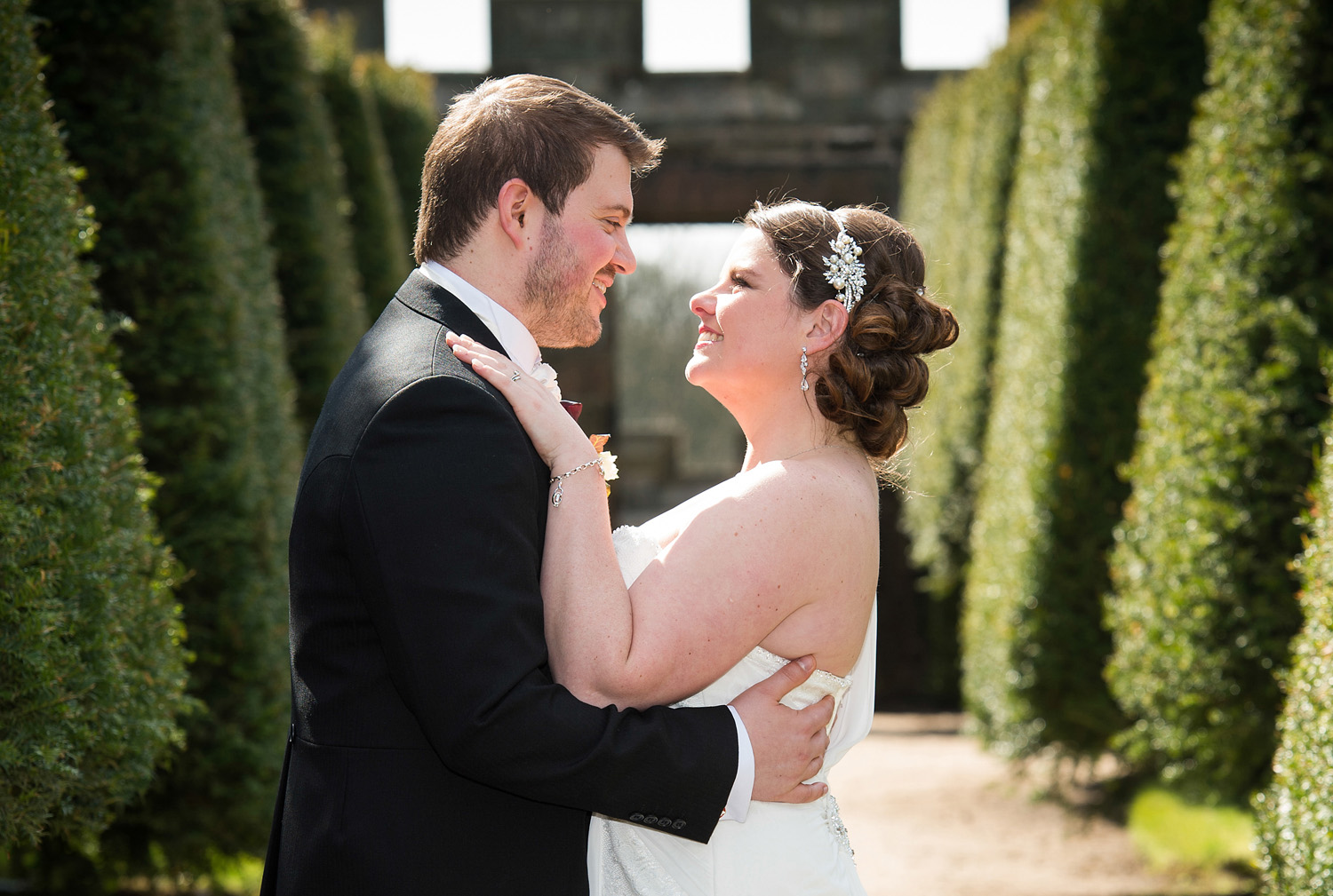 Wedding photographs at Hoghton Tower near Preston in Lancashire