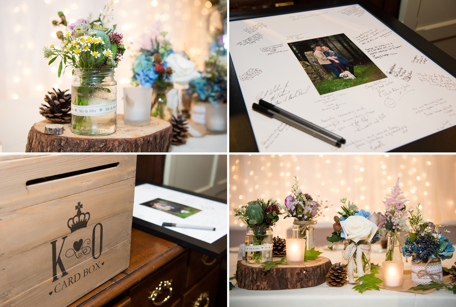 Signing table at Samlesbury Hall Lancashire