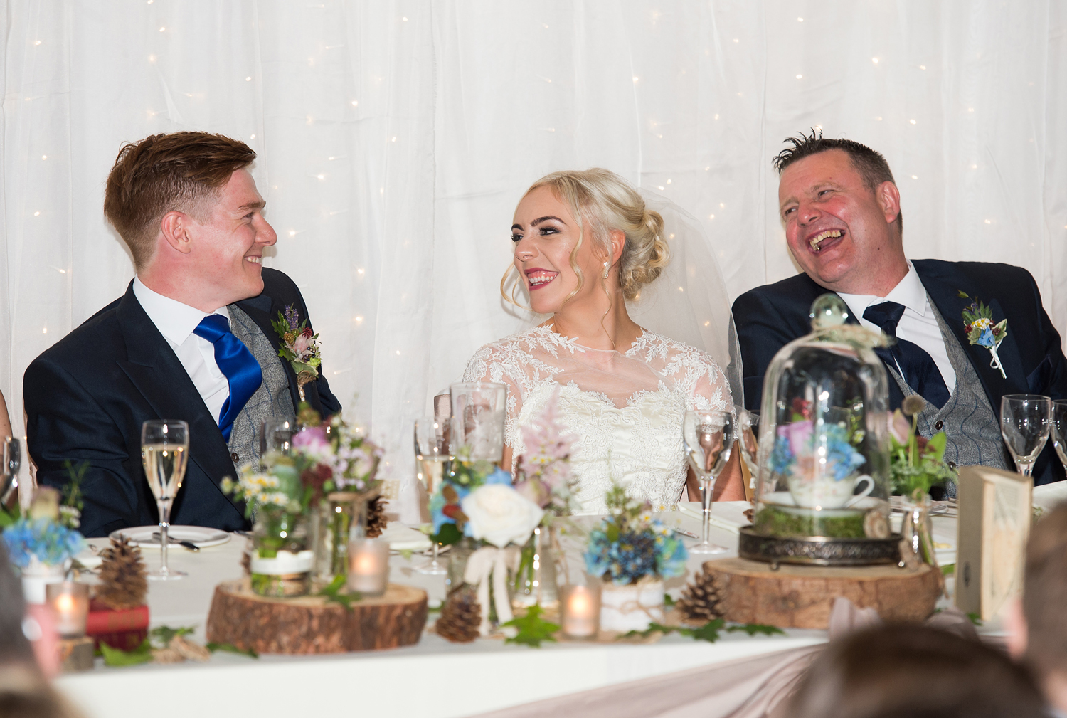 Wedding speeches at Samlesbury Hall