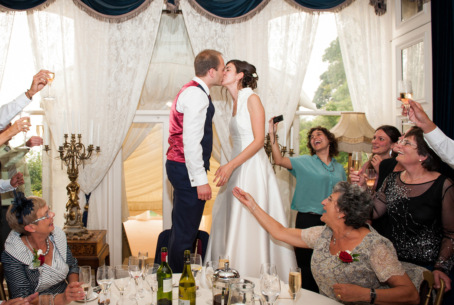 Bride & Groom Kiss