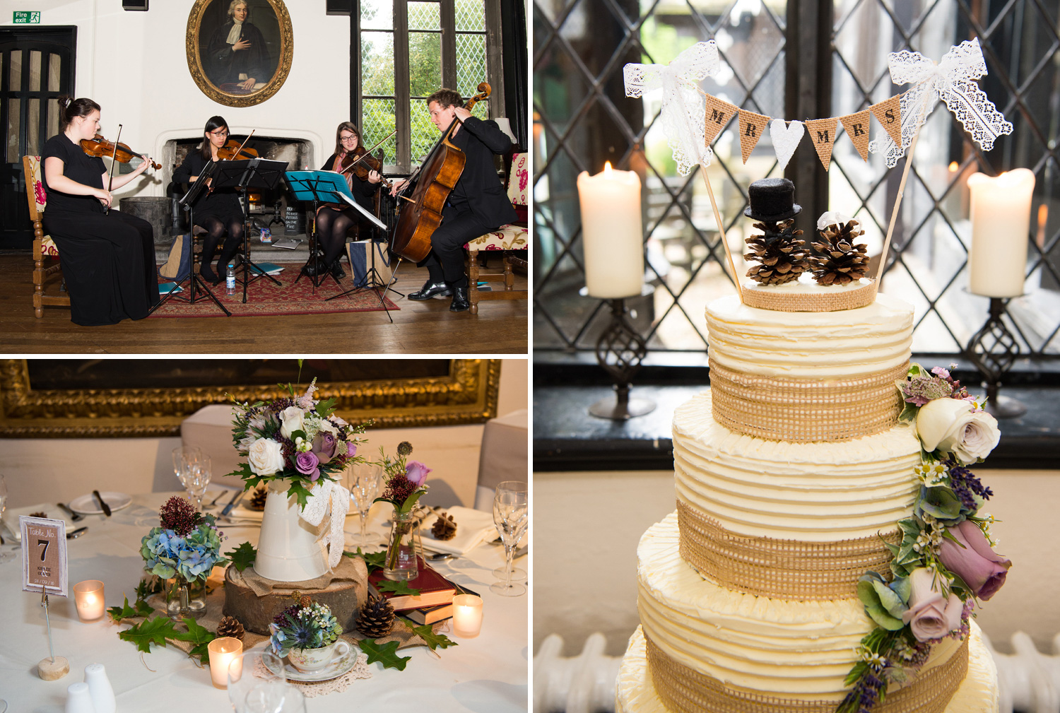 Wedding detail photographs at Samlesbury Hall